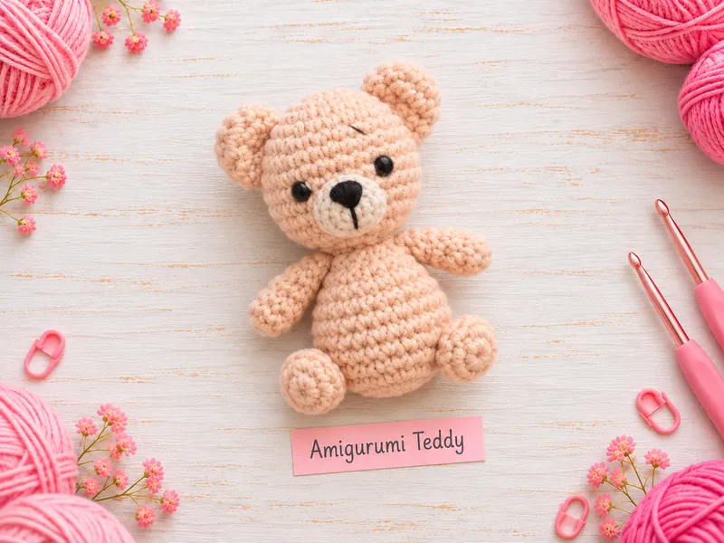 Amigurumi crochet teddy
